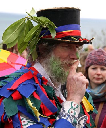Hastings UK, May 3rd 2010, participant of Jack In The Green Festival, May Day Weekend, Hastings Castleのeditorial素材