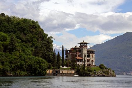 Lake Como, Italy, May 20th 2010, Villa La Gaeta, the famous hillside mansion used in the James Bond film Casino Royaleのeditorial素材