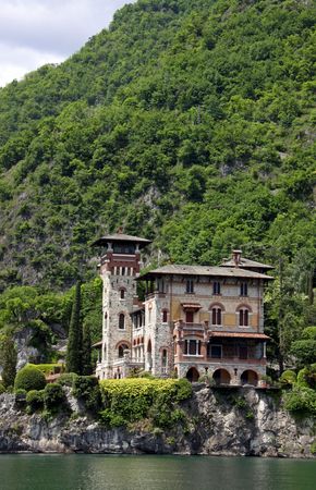 Lake Como, Italy, May 20th 2010, Villa La Gaeta, the famous hillside mansion used in the James Bond film Casino Royaleのeditorial素材