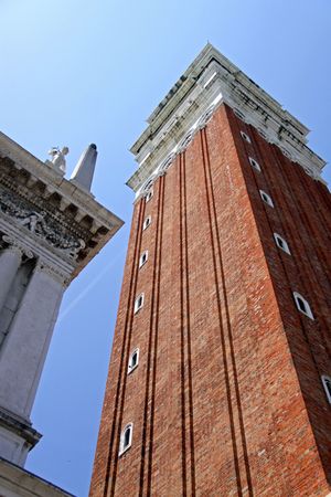 Venice, Italy, 21/5/10 The Loggetta of Campanile di San Marco by Jacopo Sansovino at St Mark's Squareのeditorial素材