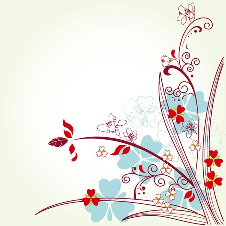 Floral backgroundのイラスト素材
