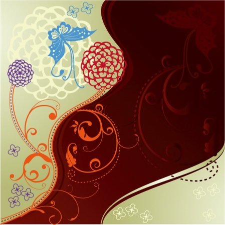 Chinese paper-cut flower backgroundのイラスト素材