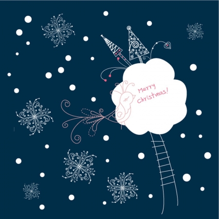 christmas nightのイラスト素材