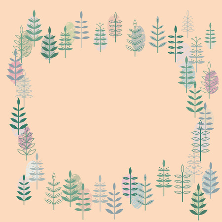 greeting card with shape of treeのイラスト素材