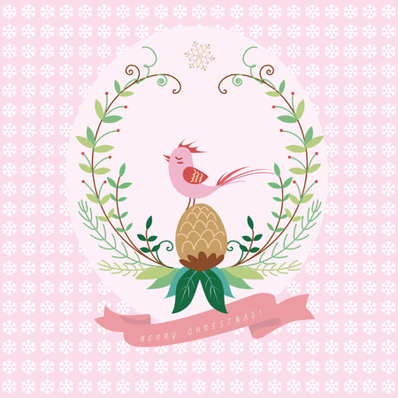 christmas and holiday greeting cardのイラスト素材