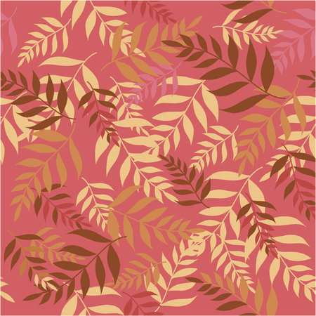 seamless autumn leaves backgroundのイラスト素材