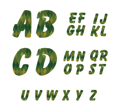 the geometric number designのイラスト素材