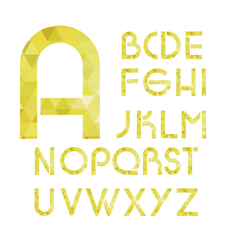 the golden letter designのイラスト素材