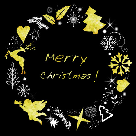 Christmas greeting backgroundのイラスト素材