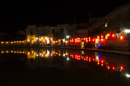 hongcun village night viewのeditorial素材