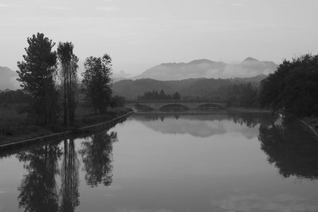 hongcun village sceneryの写真素材