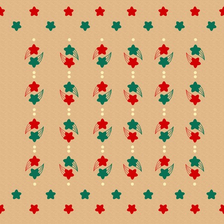 Stars and comets Christmas patternのイラスト素材