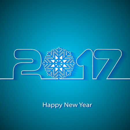 Happy New Year 2017. Element for greeting cards, posters. calendar cover. Vector illustrationのイラスト素材