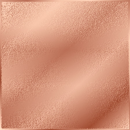 Copper glossy background. Metallic texture. Bronze metal. Trendy template for holiday designs, party, birthday, wedding, invitation, web banner cardのイラスト素材