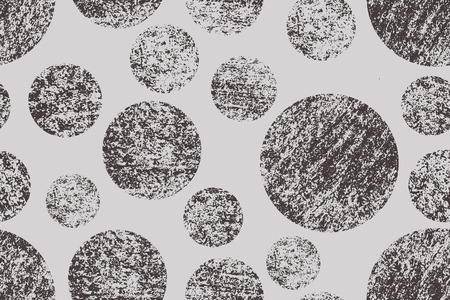 Seamless background, with circles. Distress, dirt texture Pattern with cracksのイラスト素材
