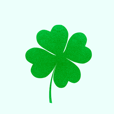 Irish holiday. Saint Patricks day. Leaves clover. Vector illustration. Irish shamrock. St. Patrick s day symbol. Four leaf icon.のイラスト素材