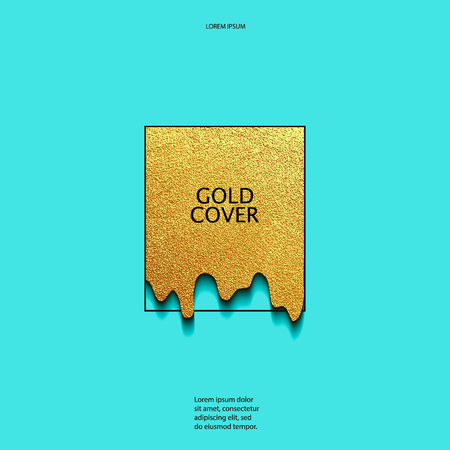 Abstract gold glitter geometric vector background. Trendy modern and stylish minimal design for poster, cover, card, broshure, banner. Cool pattern.のイラスト素材