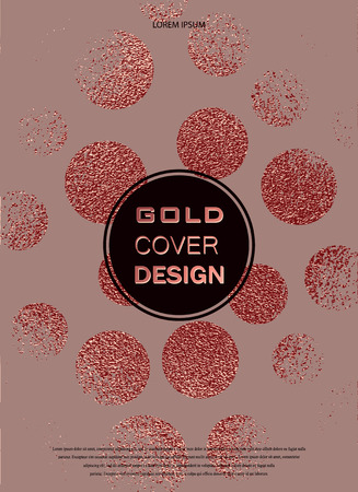 Rose quartz glossy background. Metallic texture. Gold Pink metal. Trendy template for New Year, Wedding, Birthday, Flyers, Logo Banners Party Invitation card. Grunge design.のイラスト素材