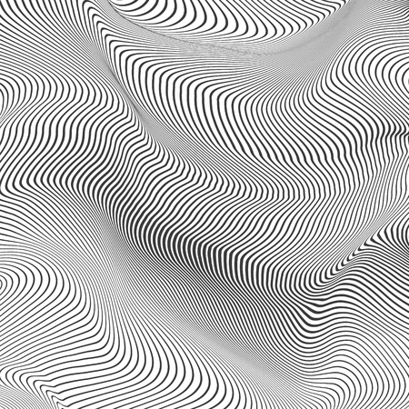 Abstract Wave. Gray Stripes. Curve grey flow. Motion Line. Vector illustration . Curved Lines