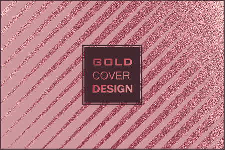 Rose quartz glossy background. Metallic texture. Gold Pink metal. Trendy template for New Year, Wedding, Birthday, Flyers, Banners Party Invitation card. Grunge design.のイラスト素材