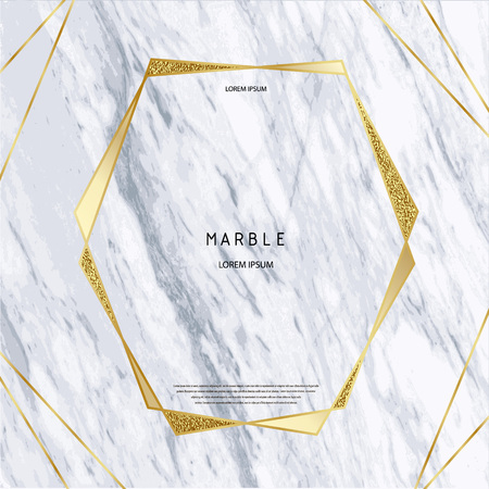 Marmoreal, rock shape. Gold background. Marble texture. Golden geometric shapes. Luxury polygonal frame. Vector illustration for design, business print, poster, card, Invitation, Party, Birthday Wedding Save the date Valentines day. Crystalのイラスト素材