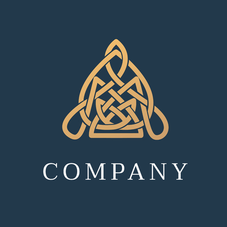 simple logo design ornament. vector illustration luxury markのイラスト素材
