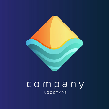Vector abstract logo template.のイラスト素材