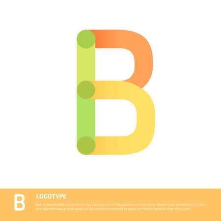 Vector abstract letter W logo template.のイラスト素材