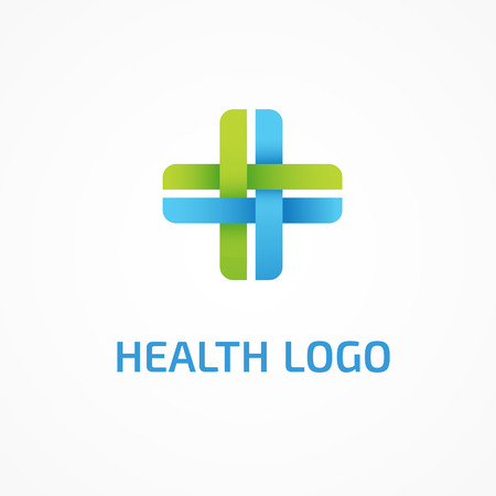 Illustration design of cross health flat symbol colorfulのイラスト素材