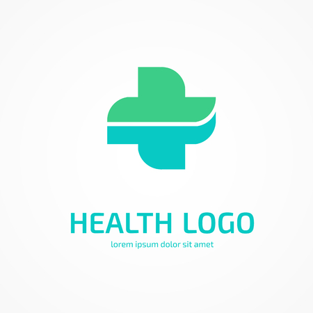 Illustration design of cross health flat symbol colorfulのイラスト素材