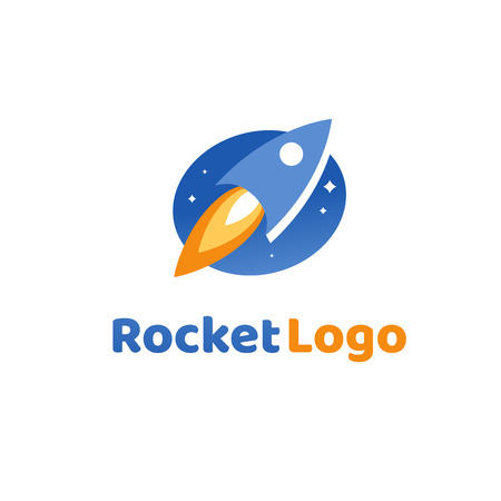 design abstract astronomy colorful simple flat templateのイラスト素材