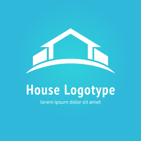 Illustration design of business logotype abstract building simple sign.のイラスト素材