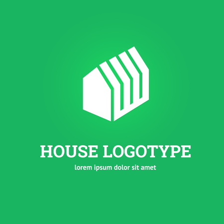 Illustration design of business logotype abstract building simple signのイラスト素材