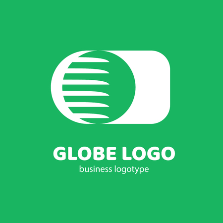 A Logo design Earth vector template flat simple signのイラスト素材