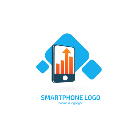 Illustration design of business web marketing vector smartphone web icon.のイラスト素材