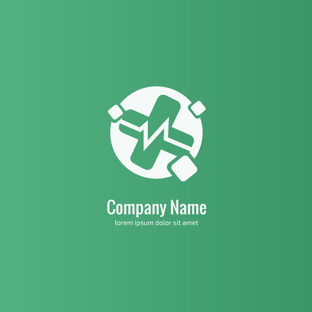 Logo design abstract medical vector template. Illustration design of logotype cross health symbol.のイラスト素材