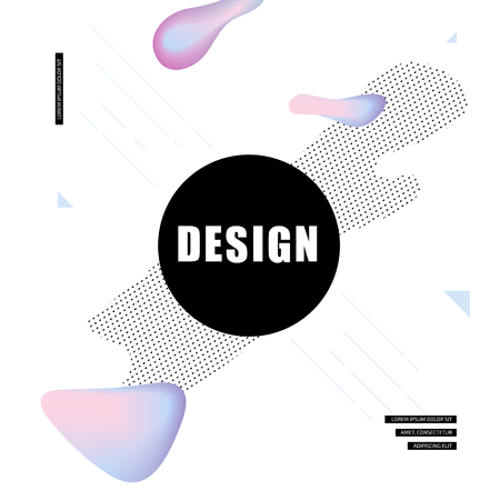 Modern Glamor template for banner, flyer, card, invitations, brochure and poster abstract elementのイラスト素材