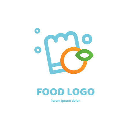 Graphic fork icon symbol for cafe, restaurant, cooking business. Modern catering label, emblem, badgeのイラスト素材