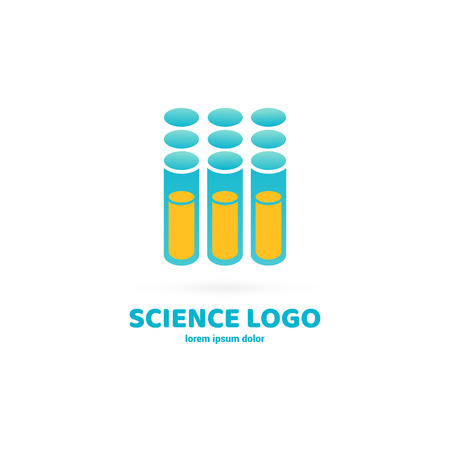 Vector design logo laboratory. Molecule pictogram, chemistry abstract iconのイラスト素材