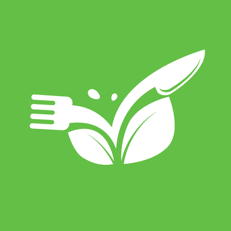 Illustration design of logotype restaurant, cafe, grocery store. Vector menu web icon.のイラスト素材