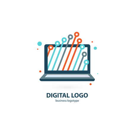 Illustration design of business web marketing. Vector computer web icon.のイラスト素材