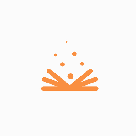 Vector illustration, Graphic Design Editable Design. Man with a book web icon.のイラスト素材