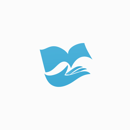 Vector illustration, Graphic Design Editable Design. Man with a book web icon.のイラスト素材
