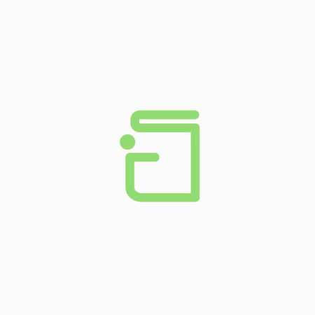 Vector illustration, Graphic Design Editable Design. Man with a book web icon.のイラスト素材