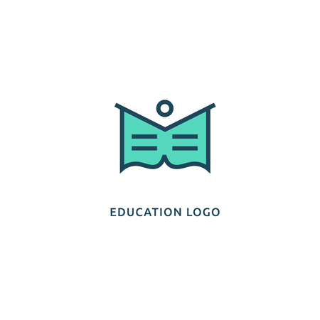 Vector illustration, Graphic Design Editable Design. Man with a book web icon.のイラスト素材