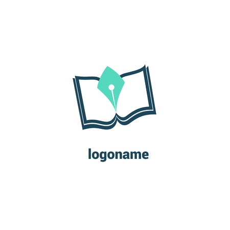 Vector illustration, Graphic Design Editable Design. Man with a book web icon.のイラスト素材