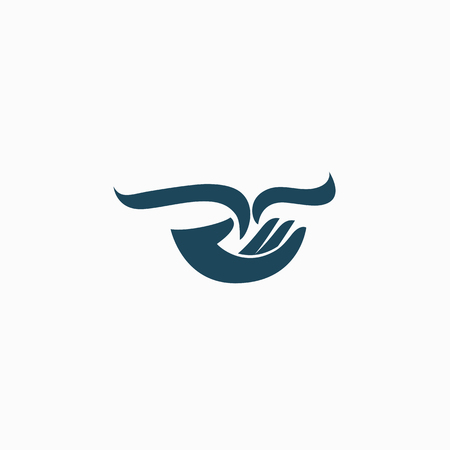 Vector illustration, Graphic Design Editable Design. Man with a book web icon.のイラスト素材