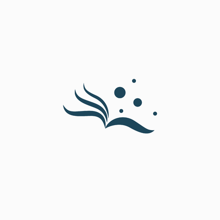 Vector illustration, Graphic Design Editable Design. Man with a book web icon.のイラスト素材