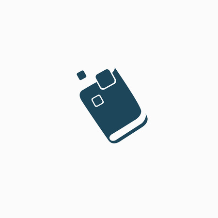 Vector illustration, Graphic Design Editable Design. Man with a book web icon.のイラスト素材