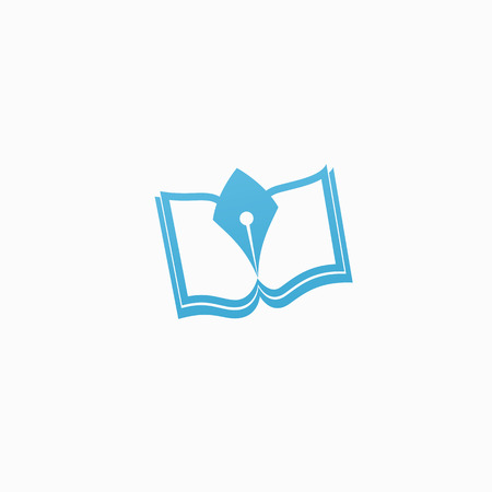 Vector illustration, Graphic Design Editable Design. Man with a book web icon.のイラスト素材